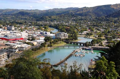 Aerial shot of Gisborne