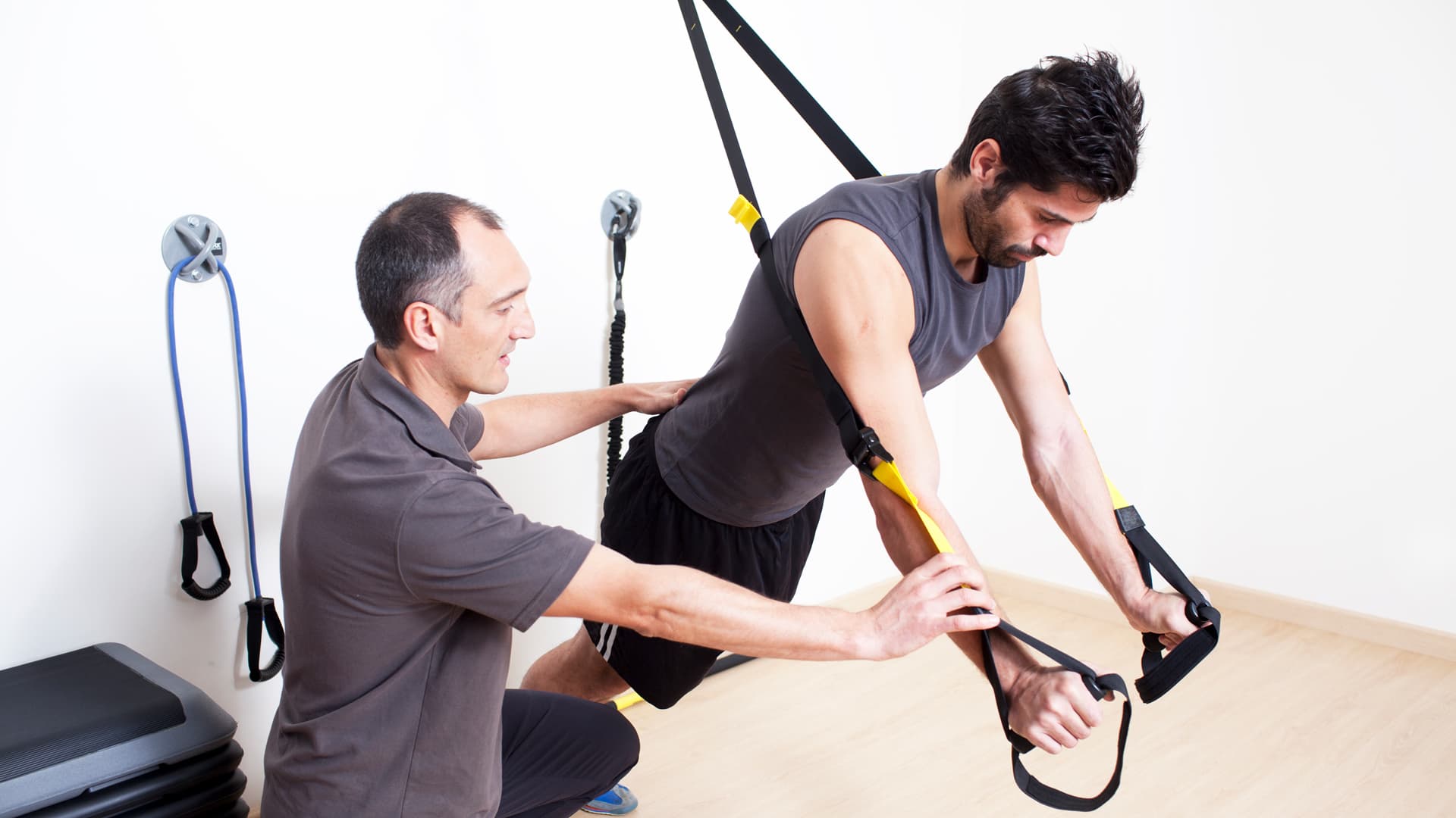 Physio assisted flexband stretches