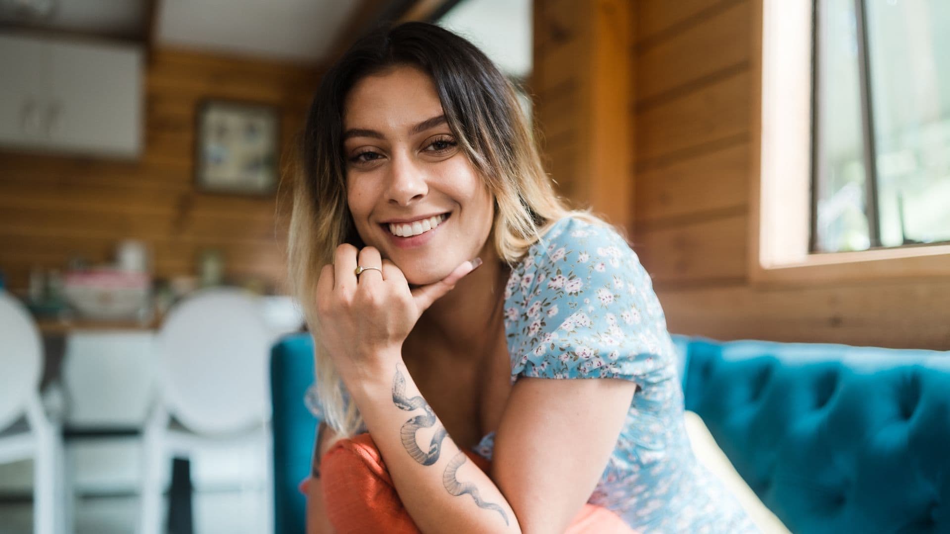 Woman smiling after recovering from injury